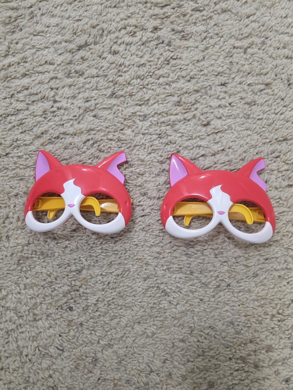 Rare collectible McDonald's 2018 Yo-Kai Watch Jibanyan Mask/Glasses.